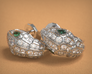 Сережки Viper із смарагдами
